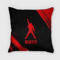 Подушка квадратная Queen - red gradient, цвет: 3D-принт
