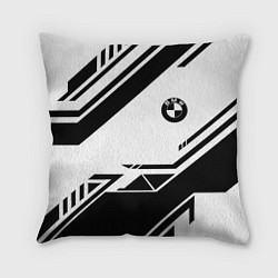 Подушка квадратная BMW geometry black, цвет: 3D-принт