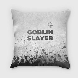 Подушка квадратная Goblin Slayer - white gradient посередине, цвет: 3D-принт