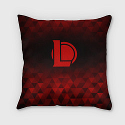 Подушка квадратная League of Legends red poly, цвет: 3D-принт