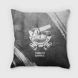 Подушка квадратная Tokyo Ghoul - grey gradient, цвет: 3D-принт