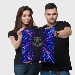 Подушка квадратная Everton neon energy, цвет: 3D-принт — фото 2