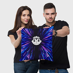 Подушка квадратная Tomodachi Game neon energy, цвет: 3D-принт — фото 2