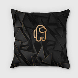 Подушка квадратная Among Us golden poly, цвет: 3D-принт