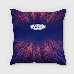 Подушка квадратная Ford red energy, цвет: 3D-принт