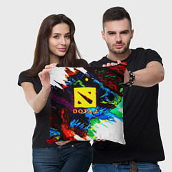 Подушка квадратная Dota monster, цвет: 3D-принт — фото 2