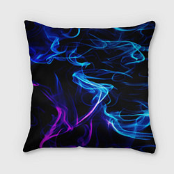 Подушка квадратная Color blue pink, цвет: 3D-принт