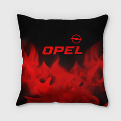 Подушка квадратная Opel - red gradient посередине