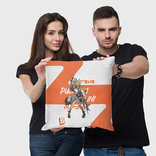 Подушка квадратная Пульхра Феллини - ZZZ / 3D-принт – фото 3