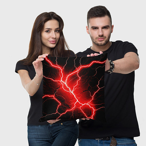 Подушка квадратная Lightning / 3D-принт – фото 3