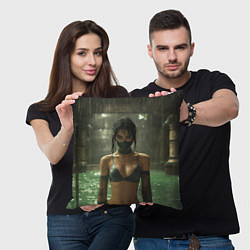 Подушка квадратная Mortal Kombat Jade, цвет: 3D-принт — фото 2