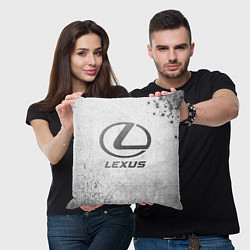 Подушка квадратная Lexus - white gradient, цвет: 3D-принт — фото 2