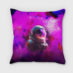 Подушка квадратная Космонавт красочный