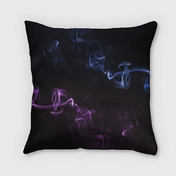 Подушка квадратная Color black blue pink, цвет: 3D-принт