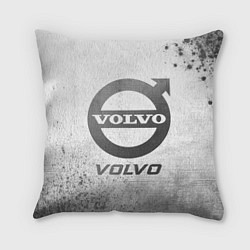Подушка квадратная Volvo - white gradient, цвет: 3D-принт