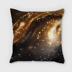 Подушка квадратная Блестящая текстура кофейного цвета, цвет: 3D-принт