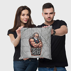 Подушка квадратная Cила Зигмунда Фрейда, цвет: 3D-принт — фото 2