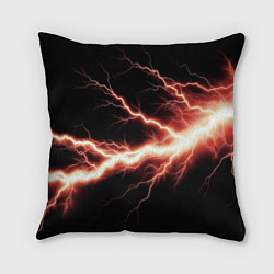 Подушка квадратная Lightning red, цвет: 3D-принт