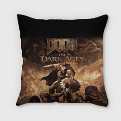 Подушка квадратная Doom the dark ages, цвет: 3D-принт