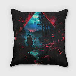 Подушка квадратная Выживание, цвет: 3D-принт