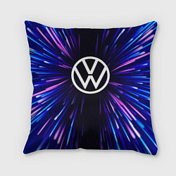 Подушка квадратная Volkswagen neon energy, цвет: 3D-принт