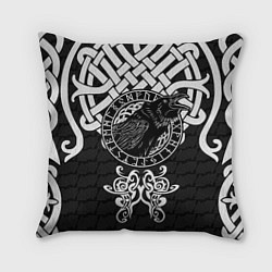 Подушка квадратная Узор - ворон