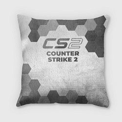 Подушка квадратная Counter Strike 2 - white gradient