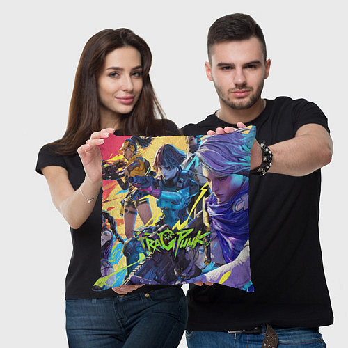 Подушка квадратная This is fragpunk / 3D-принт – фото 3