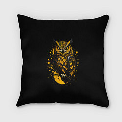 Подушка квадратная Филин в лунном свете, цвет: 3D-принт