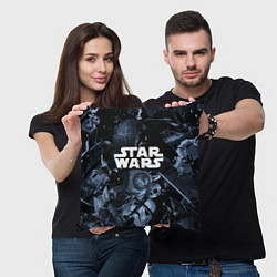 Подушка квадратная Star wars персонажи из звездных войн, цвет: 3D-принт — фото 2