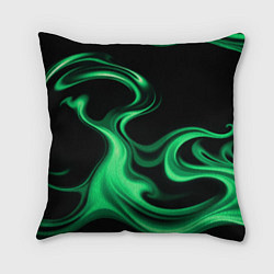 Подушка квадратная Color green smoke, цвет: 3D-принт