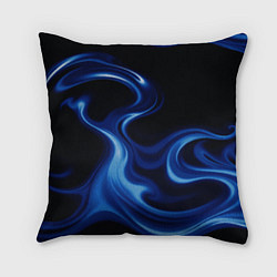 Подушка квадратная Color blue smoke, цвет: 3D-принт