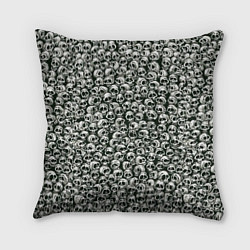 Подушка квадратная Черепки паттерн, цвет: 3D-принт