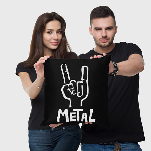 Подушка квадратная Metall / 3D-принт – фото 3