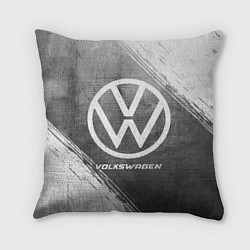 Подушка квадратная Volkswagen - grey gradient, цвет: 3D-принт