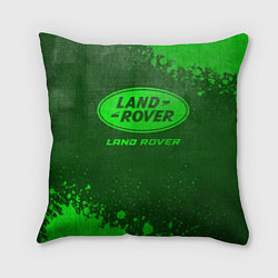 Подушка квадратная Land Rover - green gradient, цвет: 3D-принт