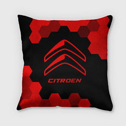 Подушка квадратная Citroen - red gradient, цвет: 3D-принт