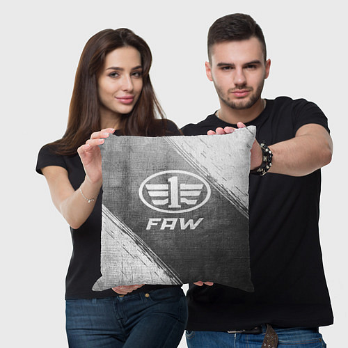 Подушка квадратная FAW - grey gradient / 3D-принт – фото 3