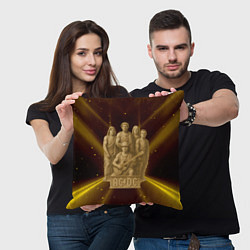 Подушка квадратная ACDC стиль памятника, цвет: 3D-принт — фото 2