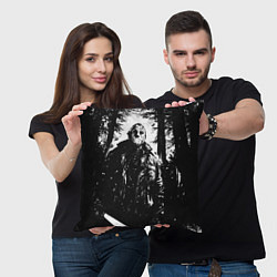 Подушка квадратная Джейсон в лесу, цвет: 3D-принт — фото 2