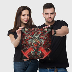 Подушка квадратная Doom постер к игре, цвет: 3D-принт — фото 2