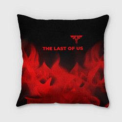 Подушка квадратная The Last Of Us - red gradient посередине, цвет: 3D-принт