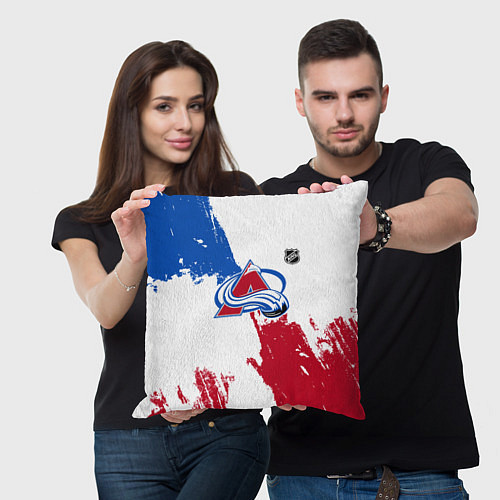 Подушка квадратная Колорадо Эвеланш - брызги красок / 3D-принт – фото 3