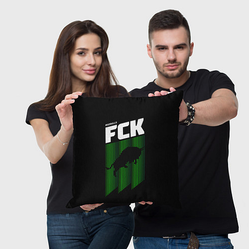 Подушка квадратная FC Krasnodar / 3D-принт – фото 3
