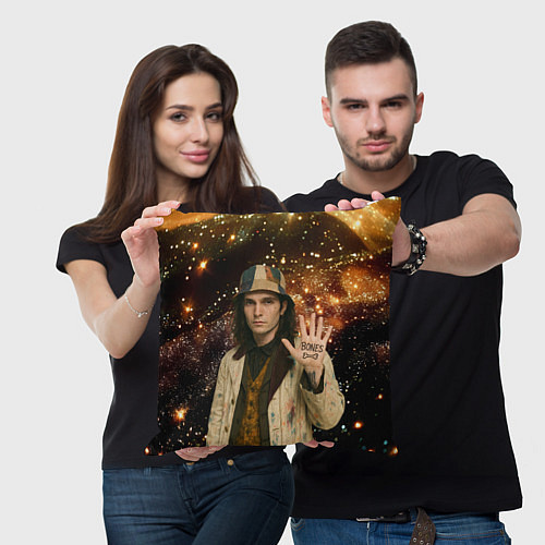 Подушка квадратная Bones в панаме / 3D-принт – фото 3