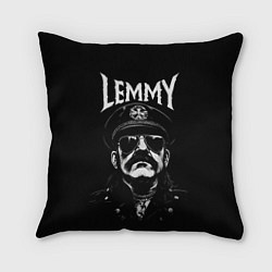 Подушка квадратная Motorhead - lemmy, цвет: 3D-принт