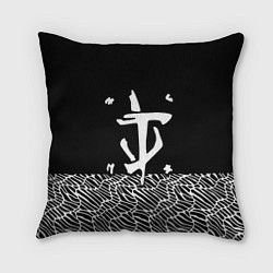 Подушка квадратная Doom геометрия линии, цвет: 3D-принт