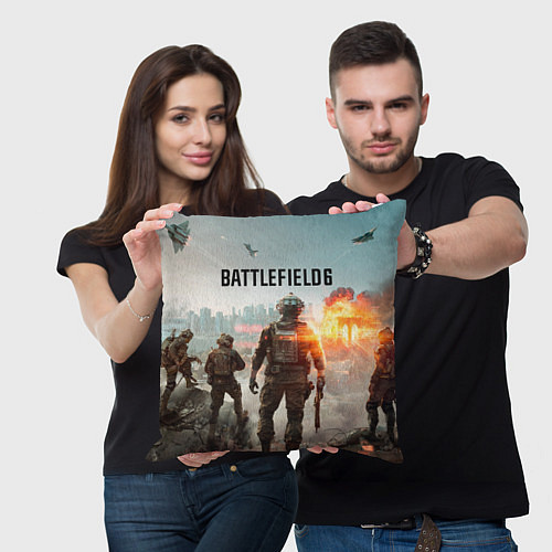 Подушка квадратная Солдаты из Battlefield 6 / 3D-принт – фото 3