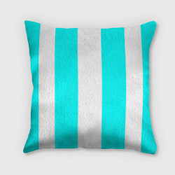 Подушка квадратная Color blue and white, цвет: 3D-принт