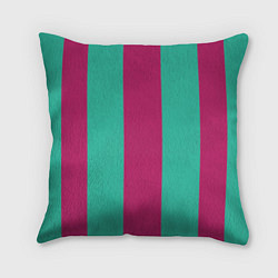 Подушка квадратная Color turquoise pink, цвет: 3D-принт